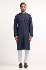 Navy Blue Basic Kurta KR-PLN24-009