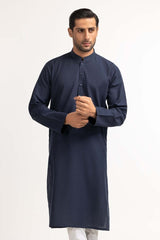 Navy Blue Basic Kurta KR-PLN24-009