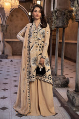 3 Piece Embroidered Lawn Unstitched Suit with Embroidered Chiffon Dupatta PM-42012