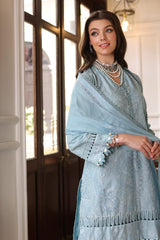 3 Piece Embroidered Lawn Unstitched Suit with Embroidered Chiffon Dupatta PM-42013