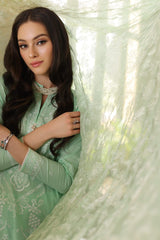 3 Piece Embroidered Lawn Unstitched Suit with Embroidered Chiffon Dupatta PM-42022