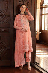 3 Piece Embroidered Lawn Unstitched Suit with Embroidered Chiffon Dupatta PM-42029