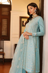 3 Piece Lurex Embroidered Lawn Unstitched Suit with Embroidered Organza Dupatta PM-42034