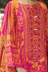 3 Piece Unstitched Printed Khaddar Suit K-52025