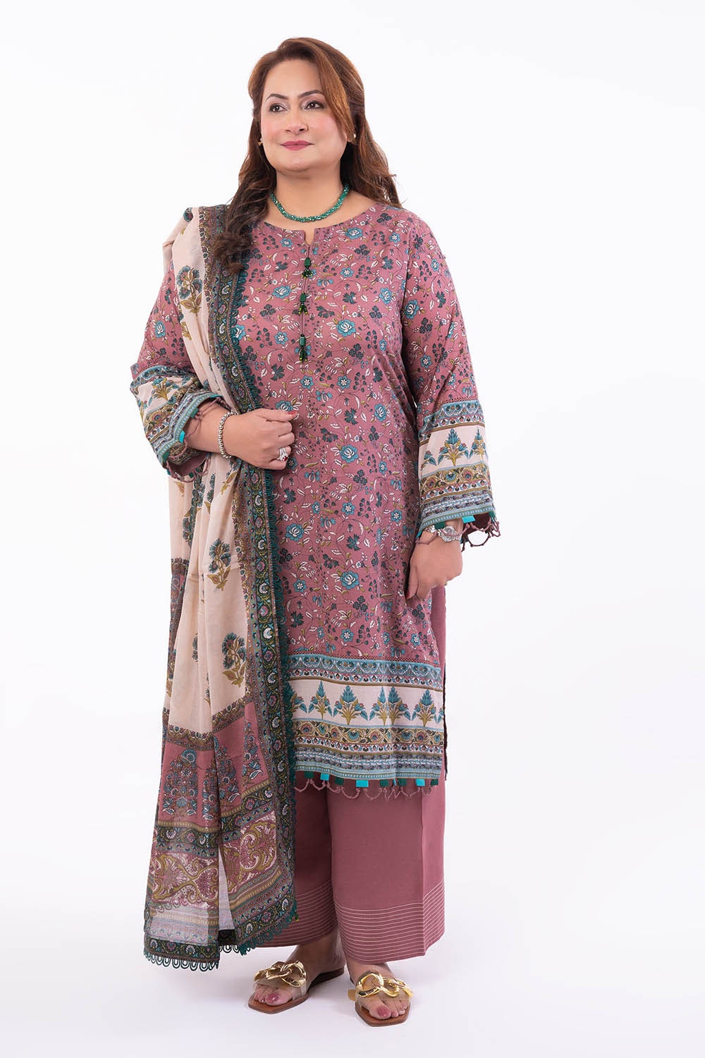 3 Piece Unstitched Printed Lawn Suit CL-52378 A