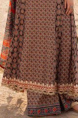 3 Piece Unstitched Embroidered Printed Lawn Suit CL-52658