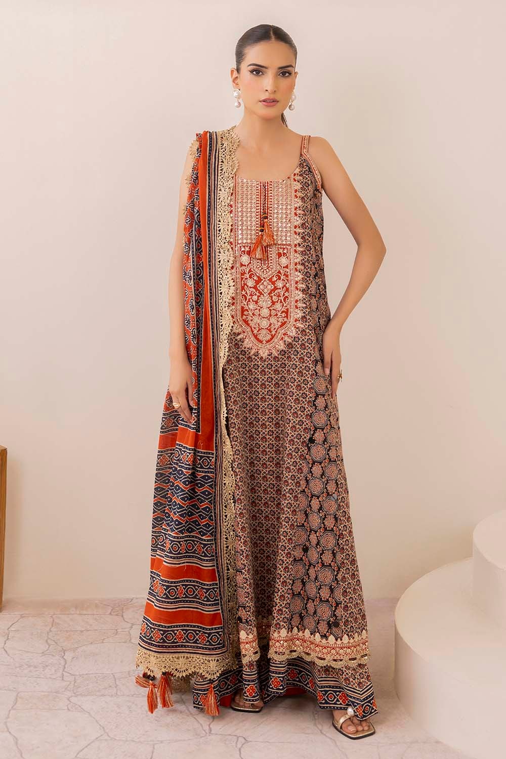 Beige 3 Piece Unstitched Embroidered Lawn Suit for Women | Gul Ahmed - ukgulahmedshop.com Beige 3 Piece Unstitched Embroidered Lawn Suit for Women | Gul Ahmed - ukgulahmedshop.com