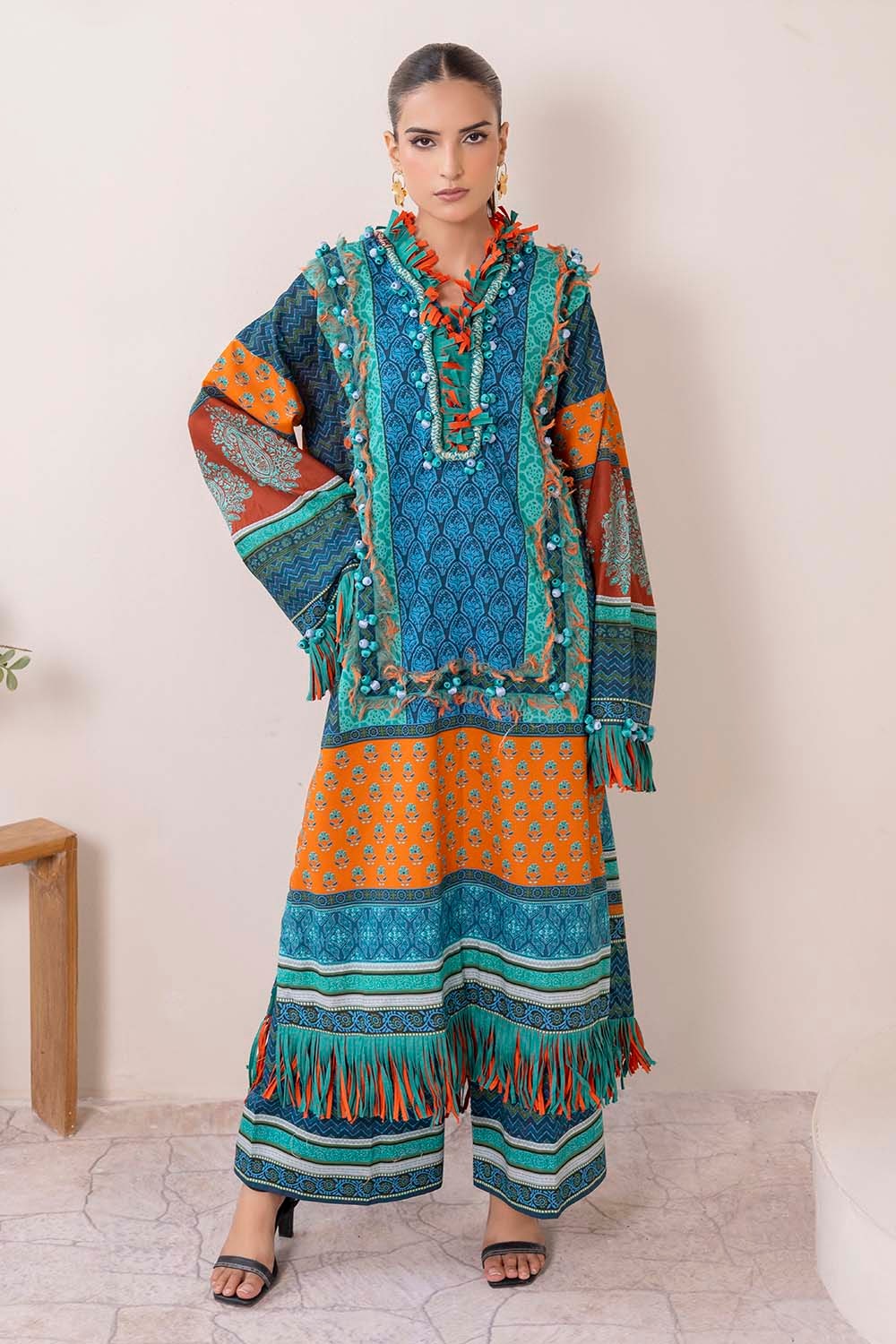 2 Piece Unstitched Printed Lawn Suit TL-52143