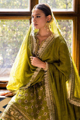 3 Piece Unstitched Cotton Net Suit with Zari Dupatta PRW-32070