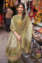 3 Piece Lawn Unstitched Foil Printed Suit CL-32446 B