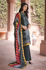 3 Piece Khaddar Jacquard Unstitched Suit with Cotton Net Dupatta MJ-32072
