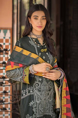 3 Piece Khaddar Jacquard Unstitched Suit with Cotton Net Dupatta MJ-32072