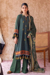 3 Piece Embroidered Digital Printed Khaddar Unstitched Suit with Digital Printed Pashmina Shawl AP-32027