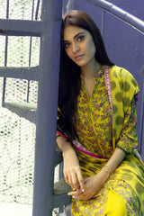 3 Piece Printed Dobby Linen Unstitched Suit LT-32022 A