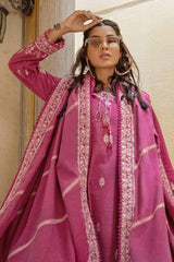 3 Piece Embroidered Linen Unstitched Suit with Embroidered Linen Dupatta RC-32003