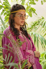 3 Piece Embroidered Linen Unstitched Suit with Embroidered Linen Dupatta RC-32003