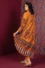 3 Piece Cotton Linen Unstitched Suit K-32006