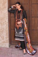 3 Piece Embroidered Khaddar Unstitched Suit with Pashmina Shawl AP-32053
