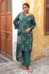 3 Piece Digital Printed Dobby Linen Uncstitched Suit LT-32013 A