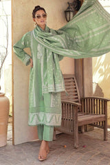 3 Piece Embroidered Linen Unstitched Suit with Embroidered Linen Dupatta RC-32002