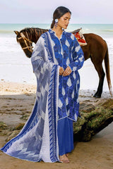 3 Piece Printed Linen Uncstitched Suit LT-32020 A