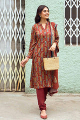 3 Piece Digital Printed Linen Unstitched Suit LT-32010 B