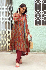3 Piece Digital Printed Linen Unstitched Suit LT-32010 B