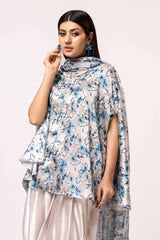 3 Piece Unstitched Printed Silk Suit S-42007
