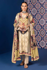 3 Piece Khaddar Printed Unstitched Suit K-32017