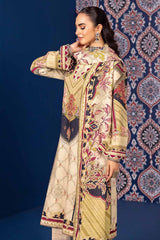 3 Piece Khaddar Printed Unstitched Suit K-32017