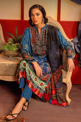3 Piece Digital Printed Linen Unstitched Suit with Dobby Linen Dupatta LT-32024