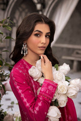 3 Piece Embroidered Lawn Unstitched Suit with Embroidered Paper Cotton Dupatta SP-42002