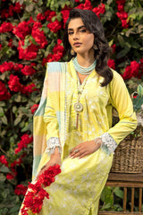 3 Piece Embroidered Lawn Unstitched Suit with Jacquard Dupatta SP-42004