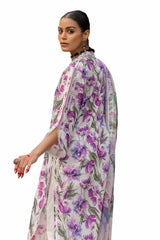 3 Piece Unstitched Printed Lawn Suit with Lurex Chiffon Dupatta SP-42009