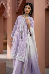 3 Piece Lacquer Printed Embroidered Lawn Unstitched Suit with Lacquer Printed Paper Cotton Dupatta SP-42015