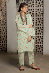 2 Piece Printed Lawn Unstitched Suit with Croatia Laces TL-42011