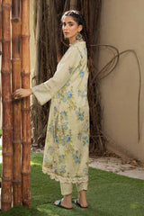 2 Piece Embroidered Printed Lawn Unstitched Suit with Croatia Laces TL-42015