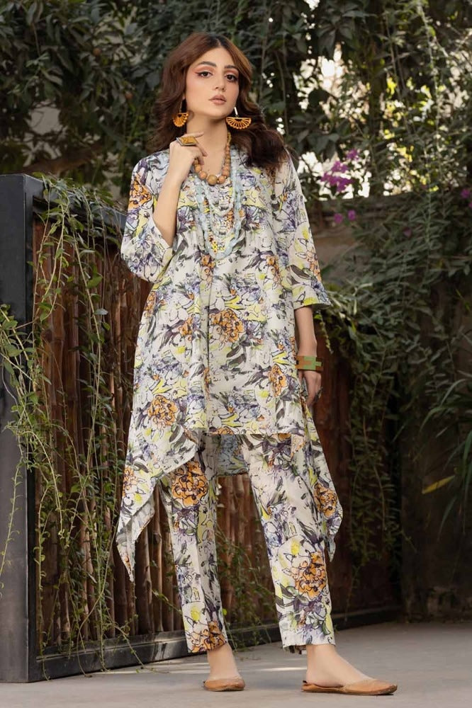 2 Piece Printed Unstitched Lawn Suit TL-42019