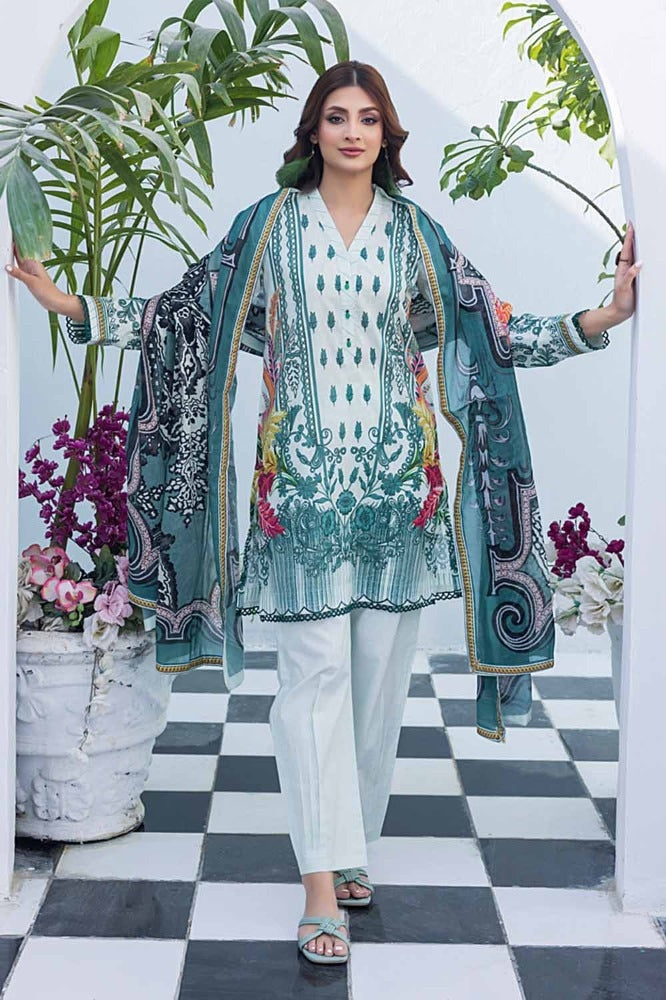2 Piece Printed Unstitched Lawn Suit TL-42032