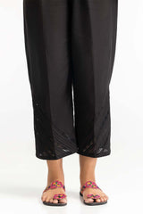Black Dyed Cambric Embelished Trouser TR-24-04