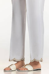 Black Rawsilk Embroidered Trouser TR-24-25
