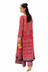 2 Piece Unstitched Printed Jacquard Silk Suit TS-42002