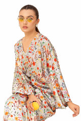 2 Piece Unstitched Printed Silk Suit TS-42008