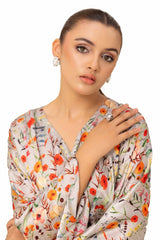 2 Piece Unstitched Printed Silk Suit TS-42008