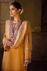 3 Piece Embroidered Chiffon Unstitched Suit with Zari and Sequence    FE-32097