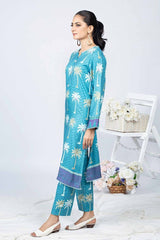 Printed Twill Linen Unstitched Shirt WNSS-32013