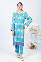 Printed Twill Linen Unstitched Shirt WNSS-32013