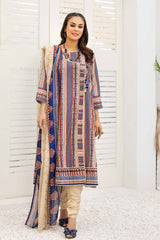 3 Piece Printed Lawn Unstitched Suit CL-32585 B