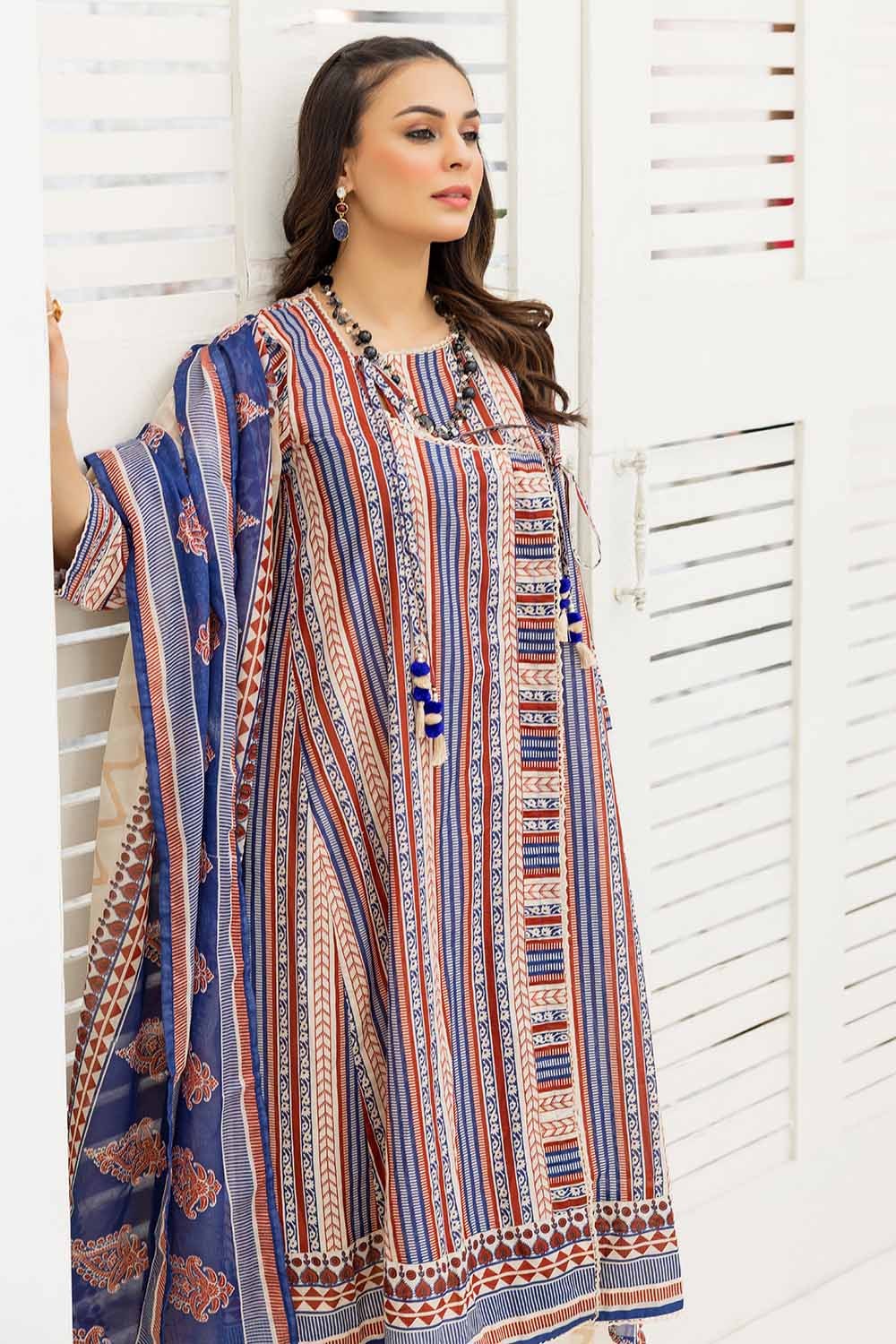 3 Piece Printed Lawn Unstitched Suit CL-32585 B