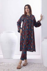 2 Piece Printed Dhanak Unstitched Suit WNST-32078
